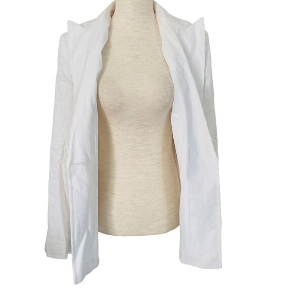 NWT Banana Republic CREAM One Button Sculpted Linen Blend Blazer SZ 8 New, MY23 - Picture 12 of 12